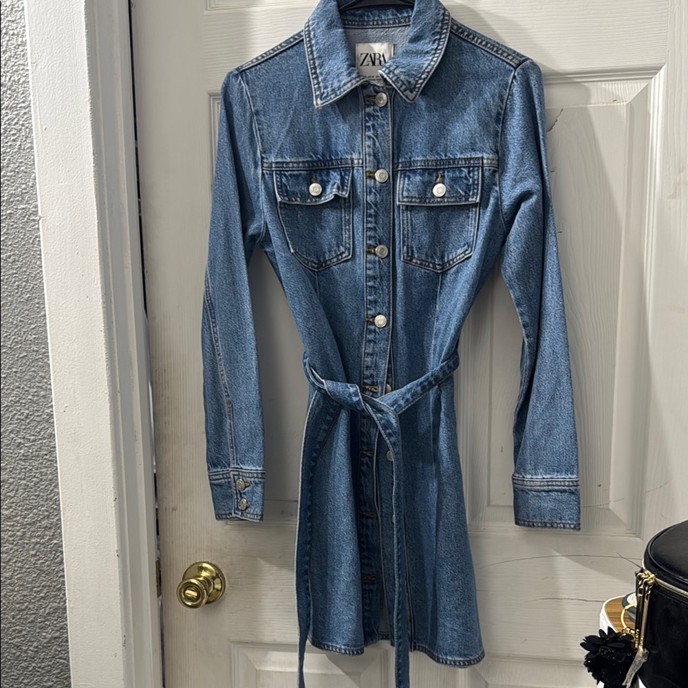 Zara Denim Shirt Dress